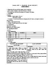 Giáo án Tiếng Anh Lớp  9 - Tiết 9 Lesson 6 Skills 2